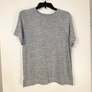 St Johns Bay Women's T-Shirt Size Medium Gray Short Sleeve Pullover Casual Top